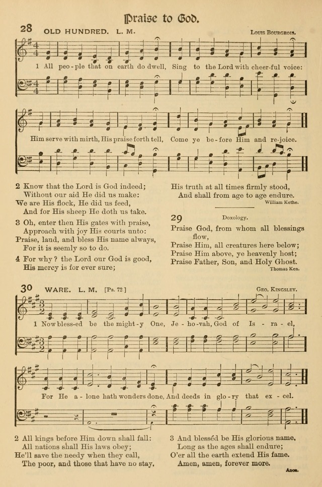 Church Hymns and Gospel Songs: for use in church services, prayer meetings, and other religious gatherings  page 12