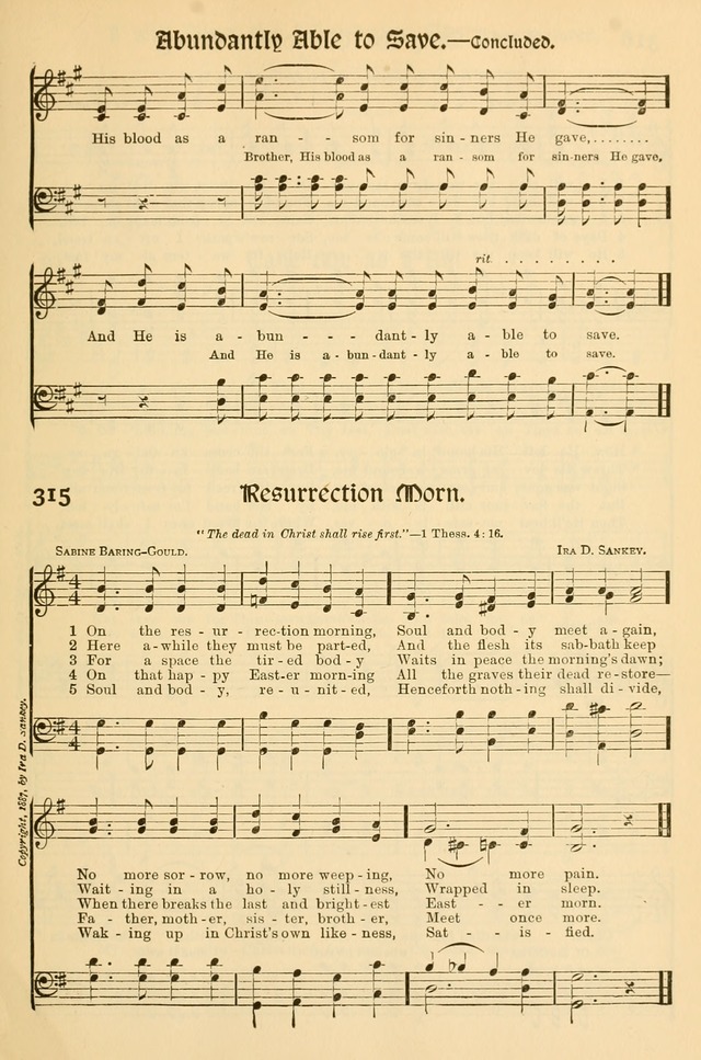 Church Hymns and Gospel Songs: for use in church services, prayer meetings, and other religious gatherings  page 151