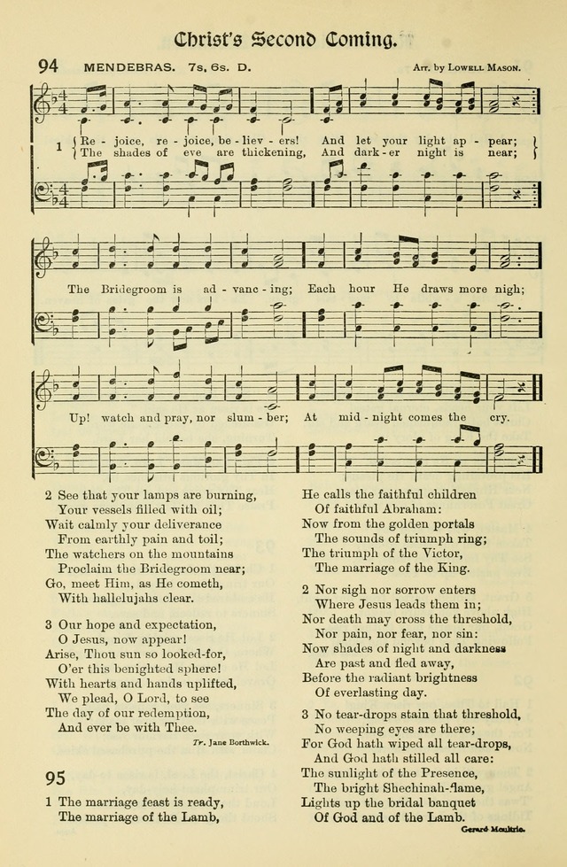 Church Hymns and Gospel Songs: for use in church services, prayer meetings, and other religious services page 36