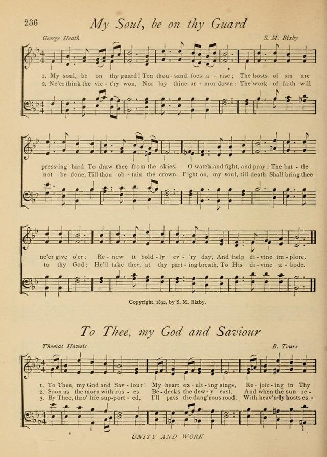 The Church and Home Hymnal: containing hymns and tunes for church service, for prayer meetings, for Sunday schools, for praise service, for home circles, for young people, children and special occasio page 249