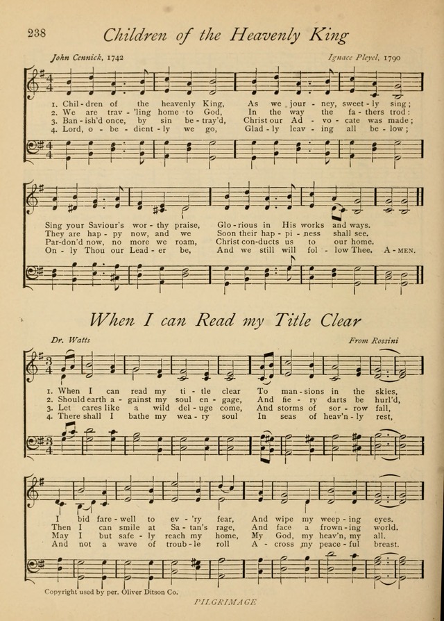 The Church and Home Hymnal: containing hymns and tunes for church service, for prayer meetings, for Sunday schools, for praise service, for home circles, for young people, children and special occasio page 251
