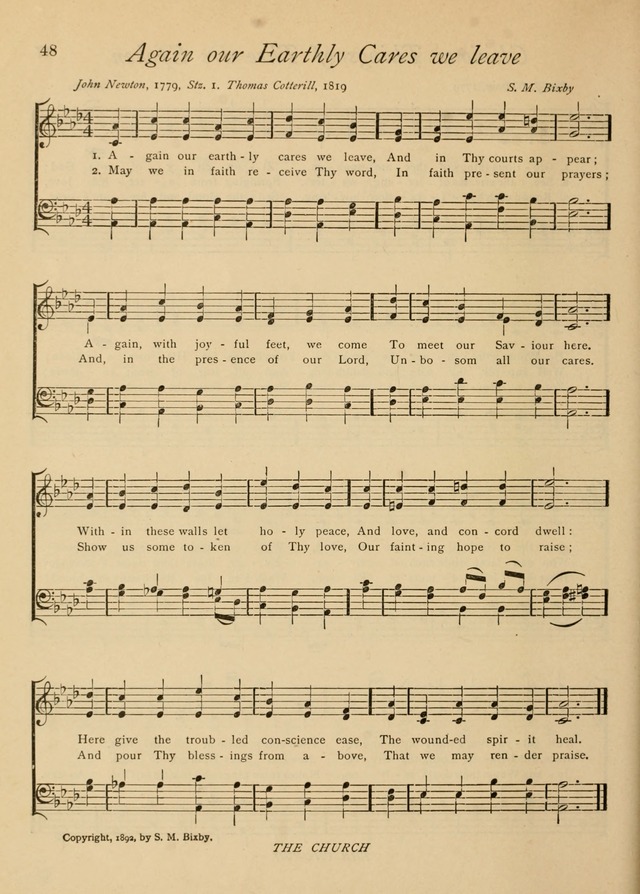 The Church and Home Hymnal: containing hymns and tunes for church service, for prayer meetings, for Sunday schools, for praise service, for home circles, for young people, children and special occasio page 61