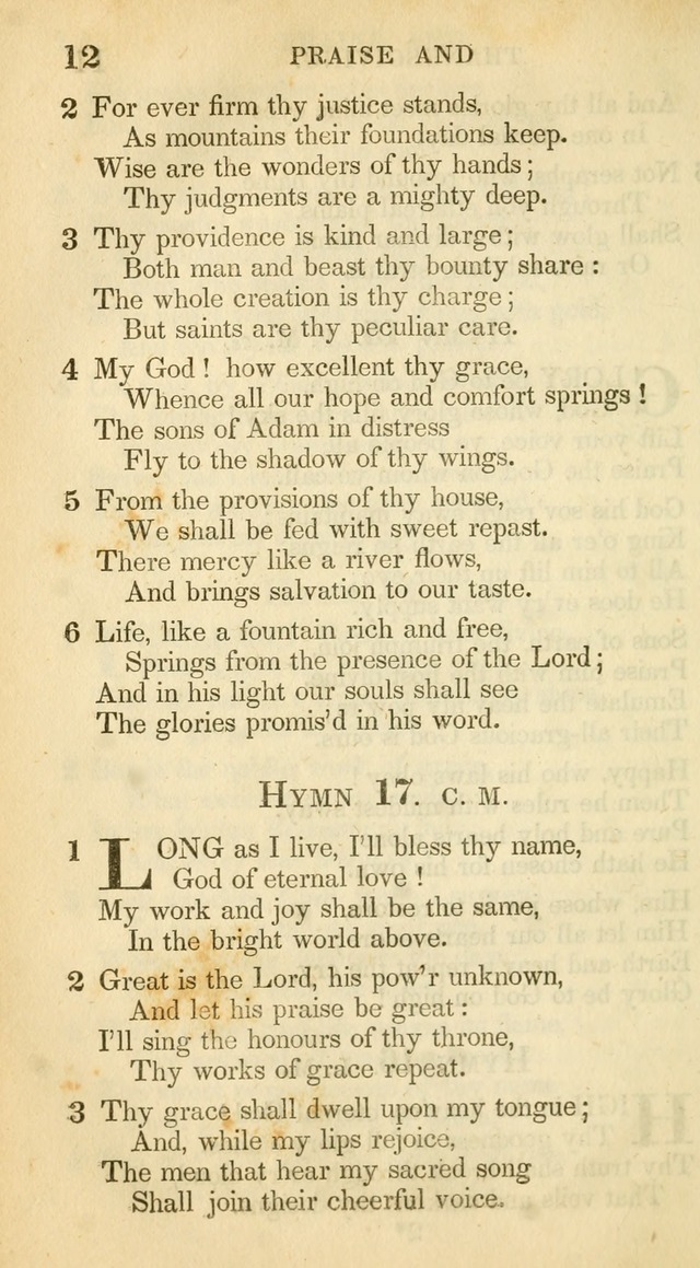 A Collection of Hymns and a Liturgy: for the use of Evangelical Lutheran Churches, to which are added prayers for families and individuals (New and Enl. Stereotype Ed.) page 12