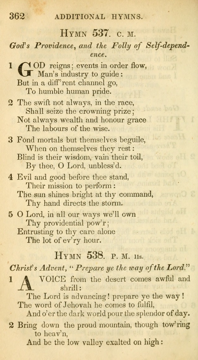A Collection of Hymns and a Liturgy: for the use of Evangelical Lutheran Churches, to which are added prayers for families and individuals (New and Enl. Stereotype Ed.) page 362
