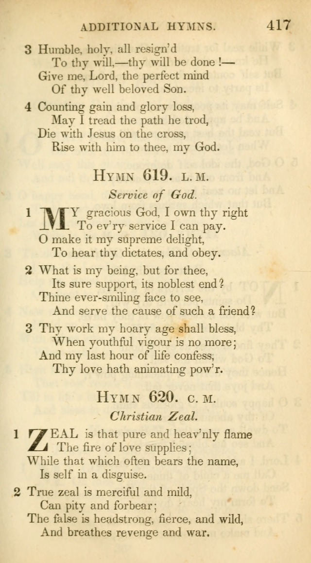 A Collection of Hymns and a Liturgy: for the use of Evangelical Lutheran Churches, to which are added prayers for families and individuals (New and Enl. Stereotype Ed.) page 417