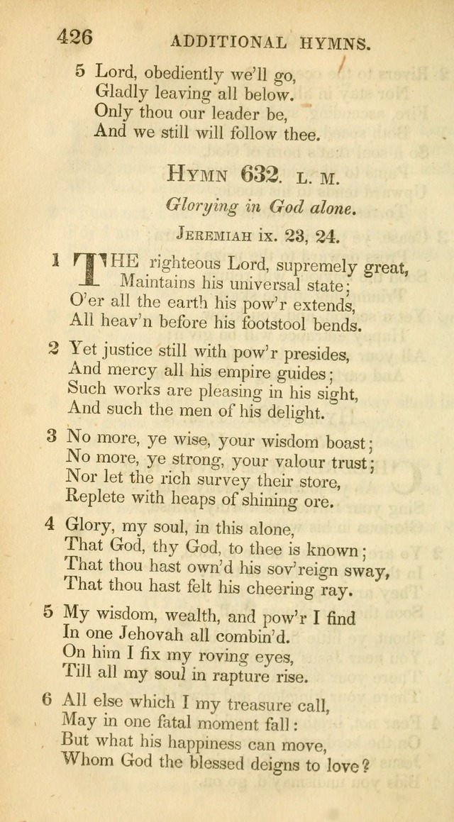 A Collection of Hymns and a Liturgy: for the use of Evangelical Lutheran Churches, to which are added prayers for families and individuals (New and Enl. Stereotype Ed.) page 426