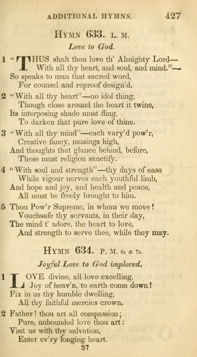 A Collection of Hymns and a Liturgy: for the use of Evangelical Lutheran Churches, to which are added prayers for families and individuals (New and Enl. Stereotype Ed.) page 427