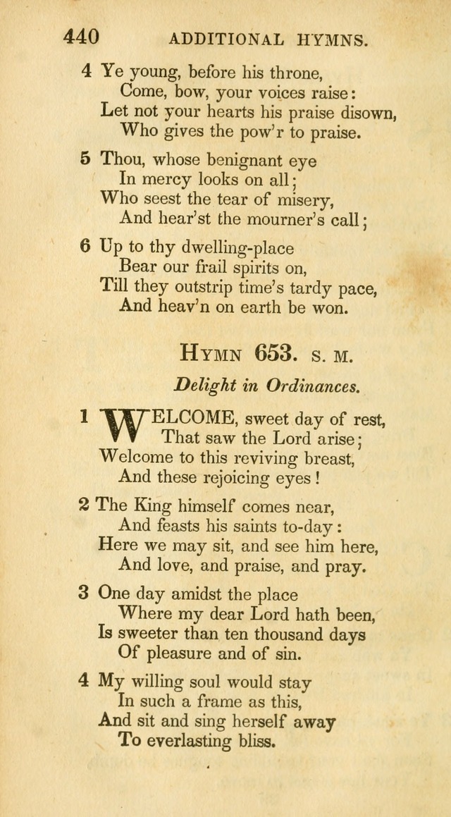 A Collection of Hymns and a Liturgy: for the use of Evangelical Lutheran Churches, to which are added prayers for families and individuals (New and Enl. Stereotype Ed.) page 440