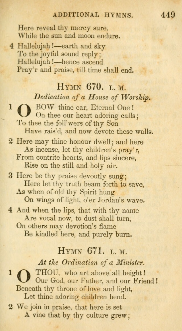 A Collection of Hymns and a Liturgy: for the use of Evangelical Lutheran Churches, to which are added prayers for families and individuals (New and Enl. Stereotype Ed.) page 449