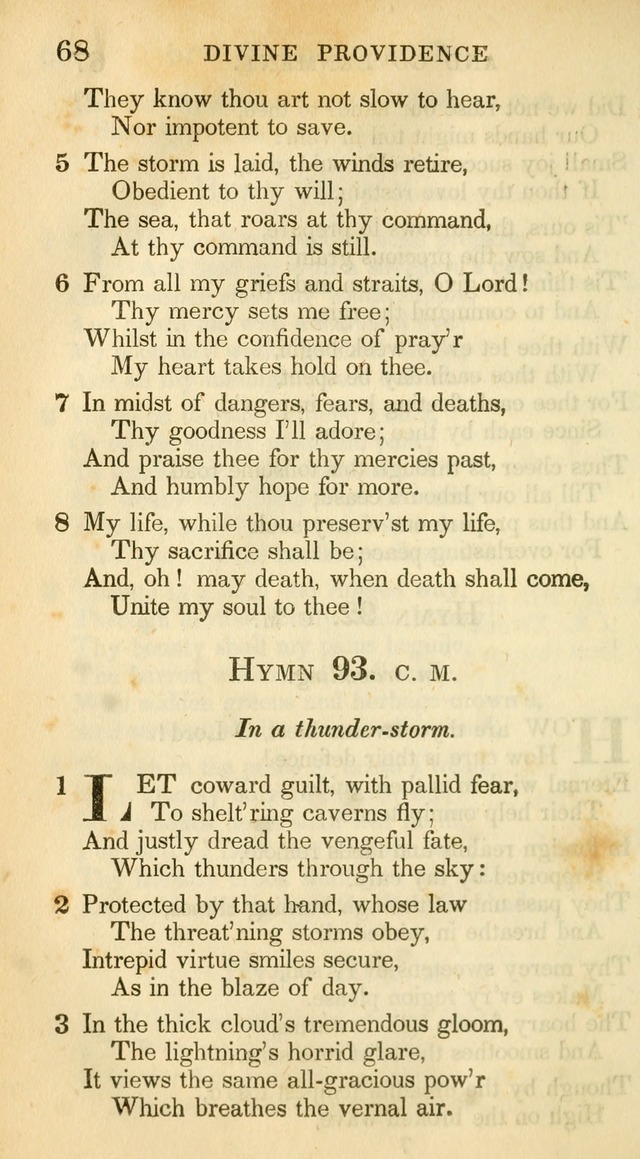 A Collection of Hymns and a Liturgy: for the use of Evangelical Lutheran Churches, to which are added prayers for families and individuals (New and Enl. Stereotype Ed.) page 68