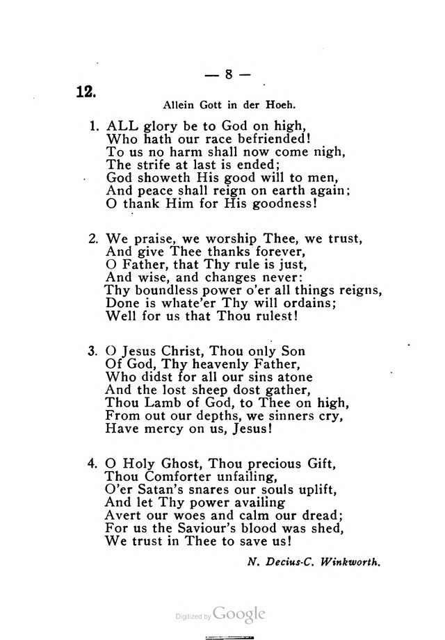 Church Hymnal for Lutheran Services page 3