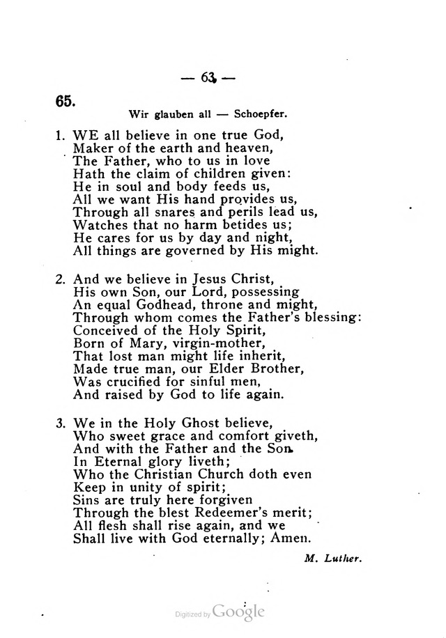 Church Hymnal for Lutheran Services page 58