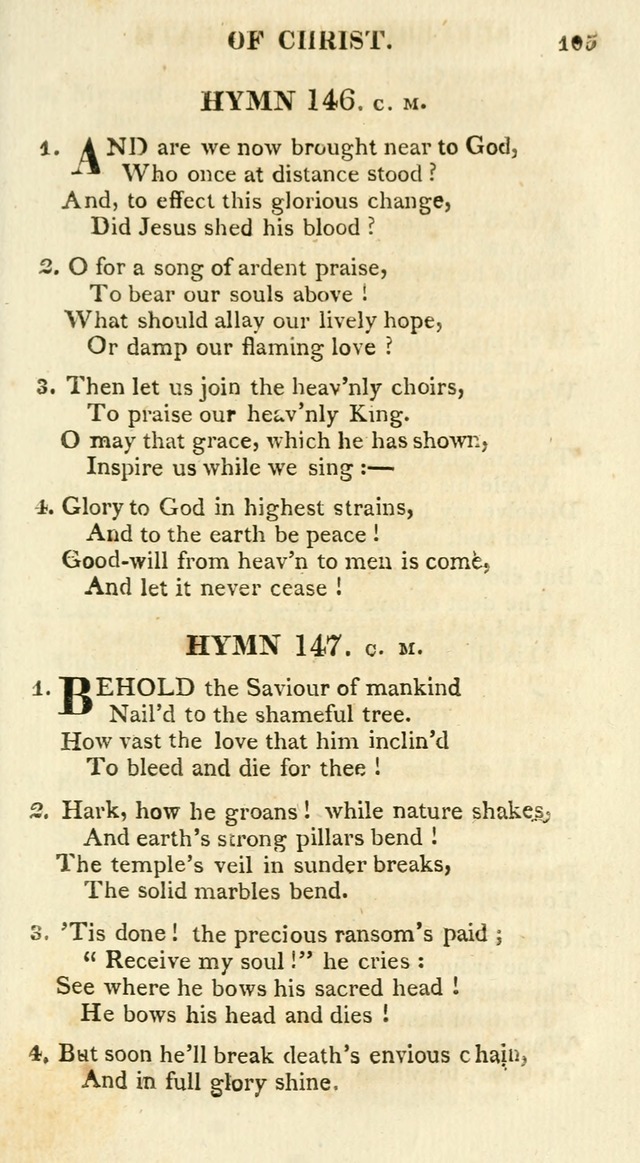 A Collection of Hymns and a Liturgy for the Use of Evangelical Lutheran Churches: to which are added prayers for families and individuals page 105