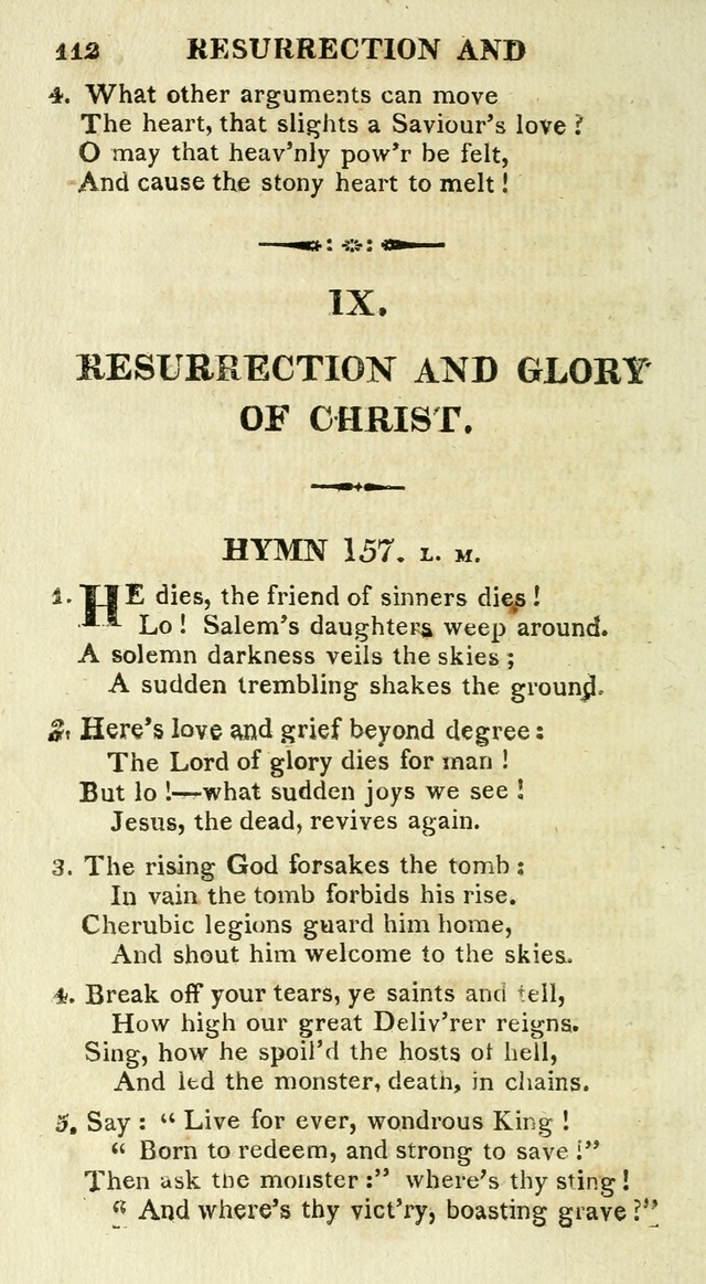 A Collection of Hymns and a Liturgy for the Use of Evangelical Lutheran Churches: to which are added prayers for families and individuals page 112