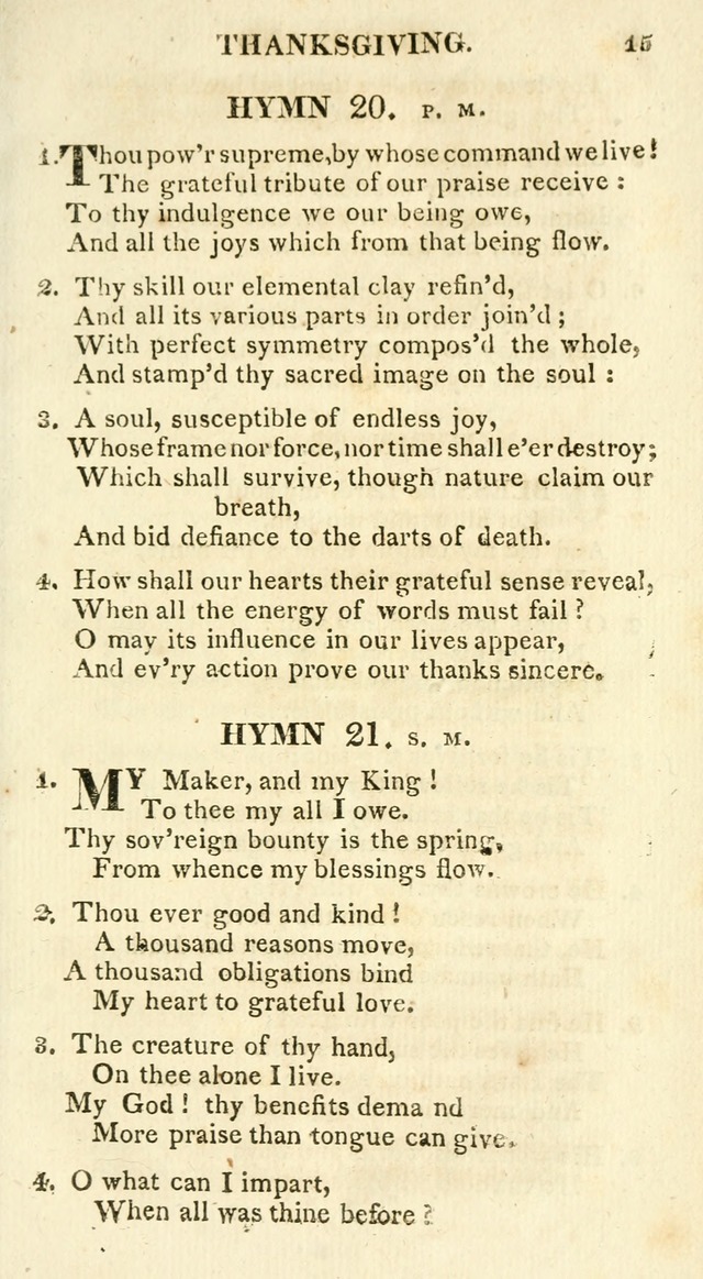 A Collection of Hymns and a Liturgy for the Use of Evangelical Lutheran Churches: to which are added prayers for families and individuals page 15