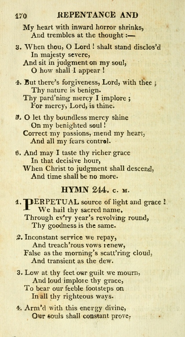 A Collection of Hymns and a Liturgy for the Use of Evangelical Lutheran Churches: to which are added prayers for families and individuals page 170