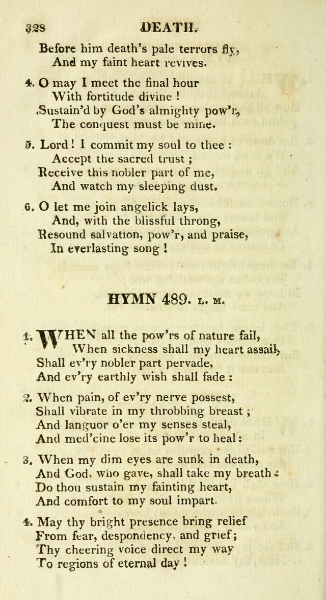 A Collection of Hymns and a Liturgy for the Use of Evangelical Lutheran Churches: to which are added prayers for families and individuals page 328