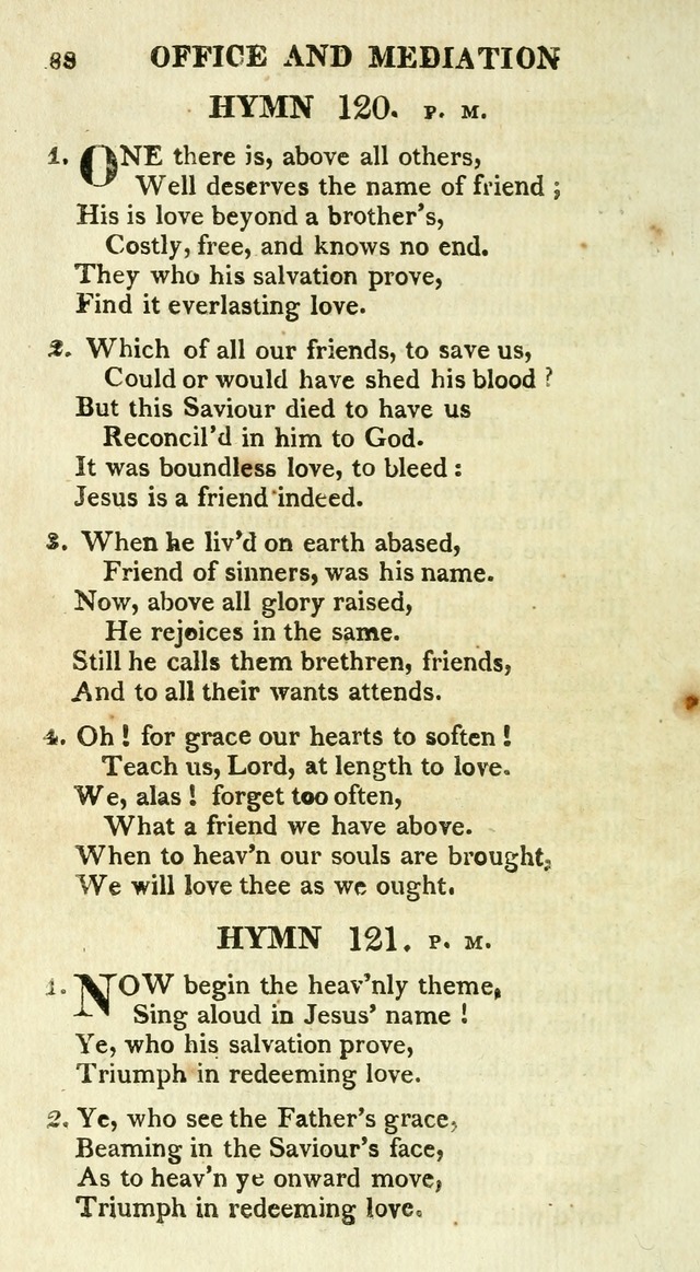 A Collection of Hymns and a Liturgy for the Use of Evangelical Lutheran Churches: to which are added prayers for families and individuals page 88