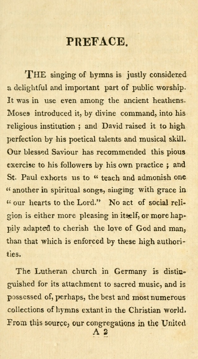 A Collection of Hymns and a Liturgy for the Use of Evangelical Lutheran Churches: to which are added prayers for families and individuals page xi
