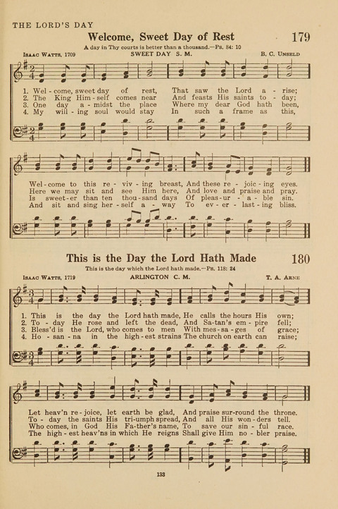 Church Hymnal, Mennonite: a collection of hymns and sacred songs suitable for use in public worship, worship in the home, and all general occasions (1st ed. ) [with Deutscher Anhang] page 133