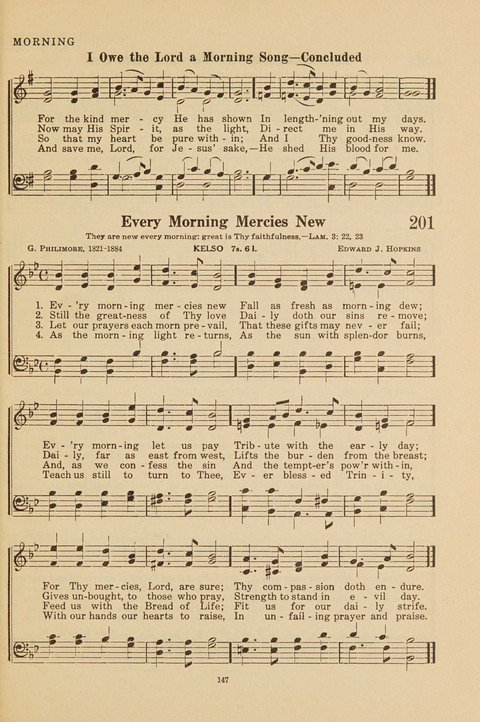 Church Hymnal, Mennonite: a collection of hymns and sacred songs suitable for use in public worship, worship in the home, and all general occasions (1st ed. ) [with Deutscher Anhang] page 147