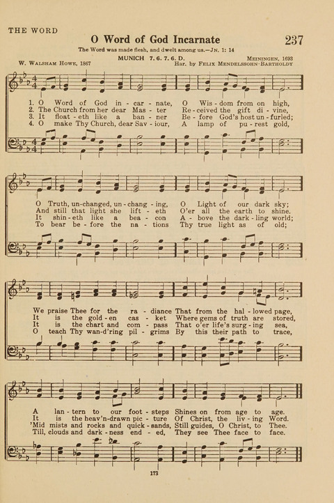 Church Hymnal, Mennonite: a collection of hymns and sacred songs suitable for use in public worship, worship in the home, and all general occasions (1st ed. ) [with Deutscher Anhang] page 173
