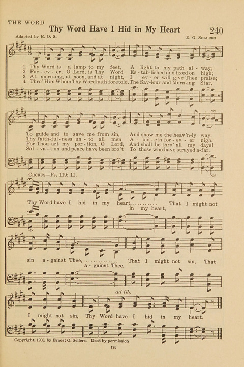 Church Hymnal, Mennonite: a collection of hymns and sacred songs suitable for use in public worship, worship in the home, and all general occasions (1st ed. ) [with Deutscher Anhang] page 175