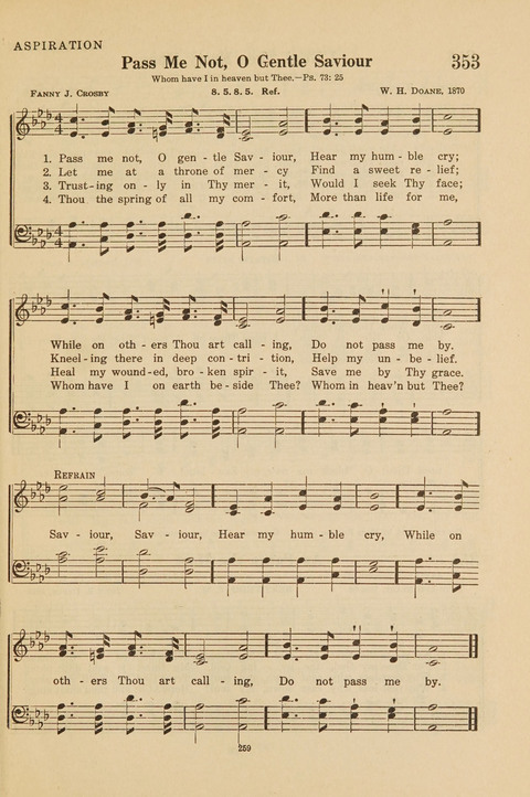 Church Hymnal, Mennonite: a collection of hymns and sacred songs suitable for use in public worship, worship in the home, and all general occasions (1st ed. ) [with Deutscher Anhang] page 259