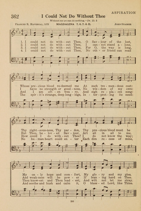 Church Hymnal, Mennonite: a collection of hymns and sacred songs suitable for use in public worship, worship in the home, and all general occasions (1st ed. ) [with Deutscher Anhang] page 266