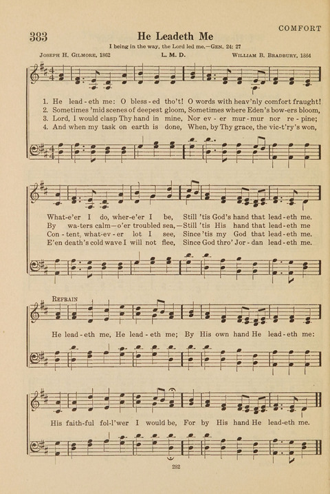 Church Hymnal, Mennonite: a collection of hymns and sacred songs suitable for use in public worship, worship in the home, and all general occasions (1st ed. ) [with Deutscher Anhang] page 282