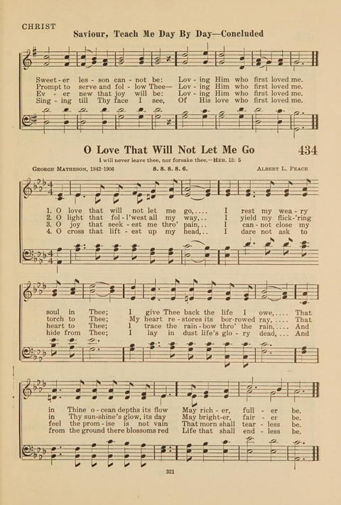 Church Hymnal, Mennonite: a collection of hymns and sacred songs suitable for use in public worship, worship in the home, and all general occasions (1st ed. ) [with Deutscher Anhang] page 321