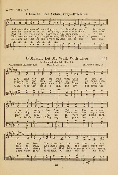 Church Hymnal, Mennonite: a collection of hymns and sacred songs suitable for use in public worship, worship in the home, and all general occasions (1st ed. ) [with Deutscher Anhang] page 327