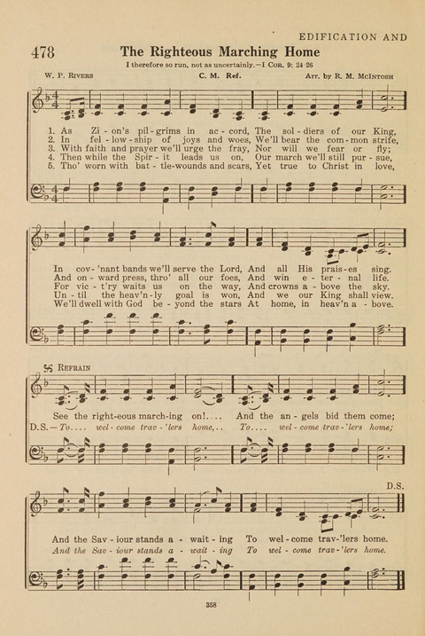 Church Hymnal, Mennonite: a collection of hymns and sacred songs suitable for use in public worship, worship in the home, and all general occasions (1st ed. ) [with Deutscher Anhang] page 358