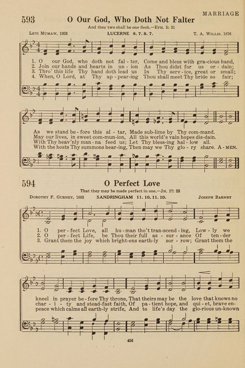 Church Hymnal, Mennonite: a collection of hymns and sacred songs suitable for use in public worship, worship in the home, and all general occasions (1st ed. ) [with Deutscher Anhang] page 456