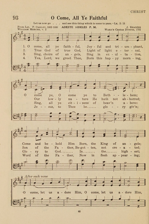 Church Hymnal, Mennonite: a collection of hymns and sacred songs suitable for use in public worship, worship in the home, and all general occasions (1st ed. ) [with Deutscher Anhang] page 68