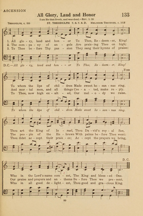 Church Hymnal, Mennonite: a collection of hymns and sacred songs suitable for use in public worship, worship in the home, and all general occasions (1st ed. ) [with Deutscher Anhang] page 99