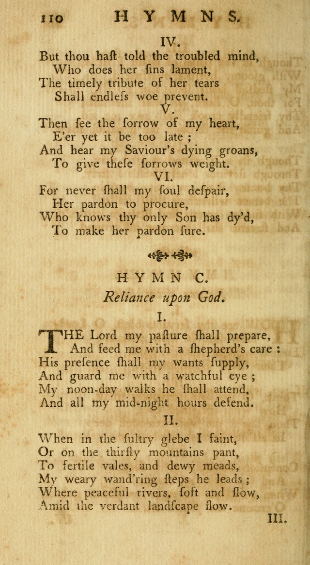 A Collection of Hymns, More Particularly Designed for the Use of the  West Society in Boston. (2nd ed. with Additions) page 112