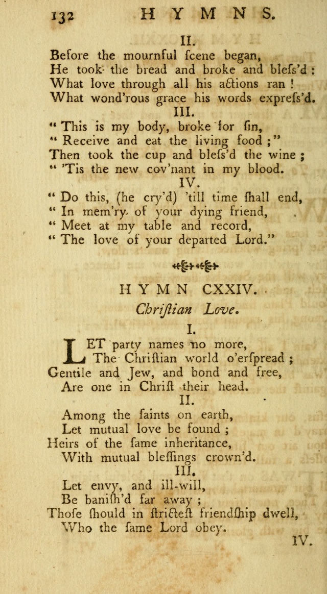A Collection of Hymns, More Particularly Designed for the Use of the  West Society in Boston. (2nd ed. with Additions) page 134