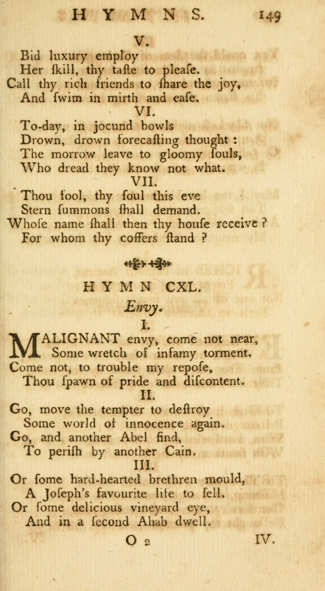 A Collection of Hymns, More Particularly Designed for the Use of the  West Society in Boston. (2nd ed. with Additions) page 151
