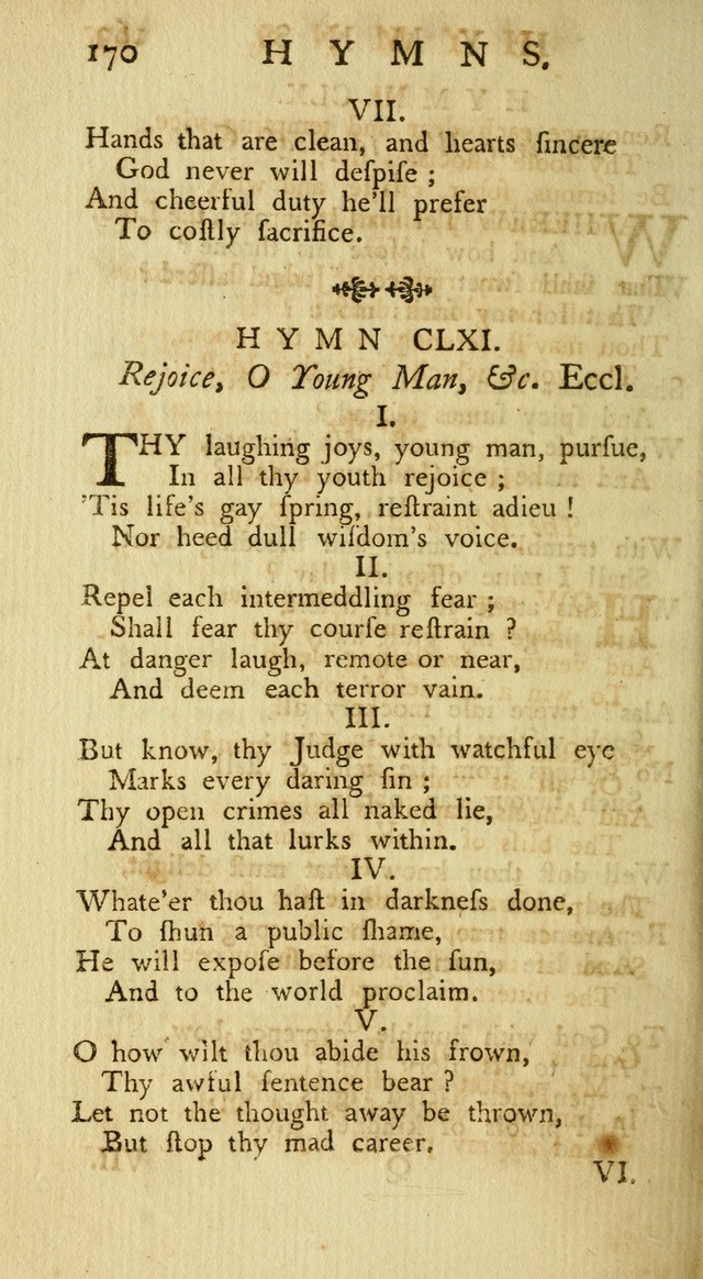 A Collection of Hymns, More Particularly Designed for the Use of the  West Society in Boston. (2nd ed. with Additions) page 172