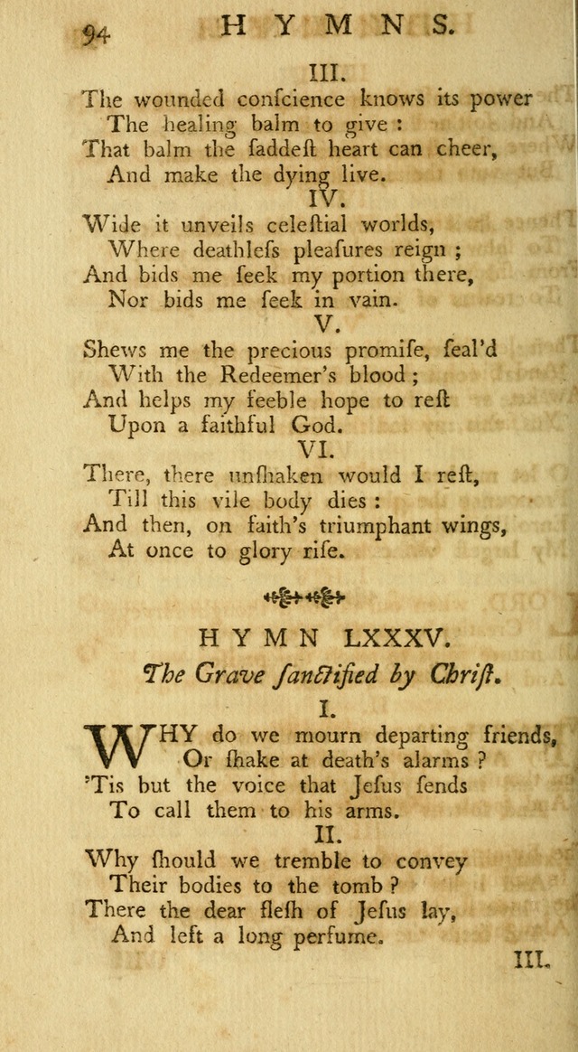 A Collection of Hymns, More Particularly Designed for the Use of the  West Society in Boston. (2nd ed. with Additions) page 96