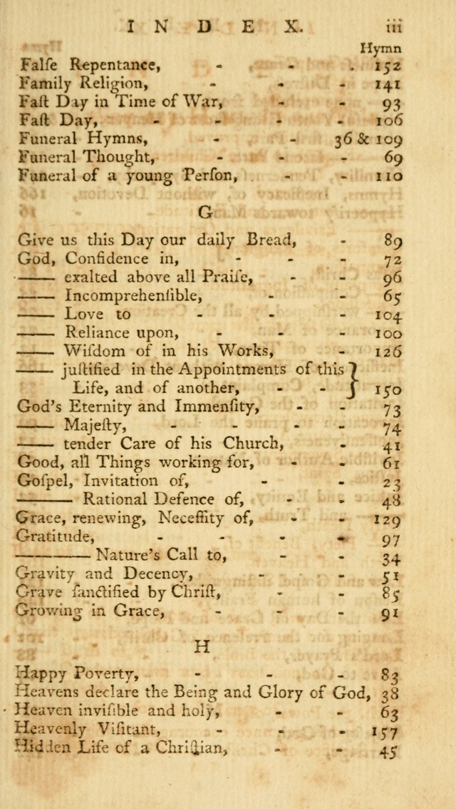 A Collection of Hymns, More Particularly Designed for the Use of the  West Society in Boston. (2nd ed. with Additions) page xiii