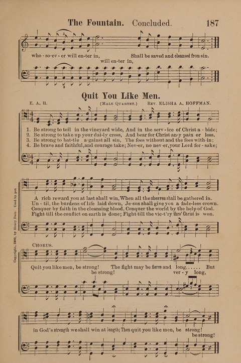 Conquest Hymns: New and Old for all Services page 187