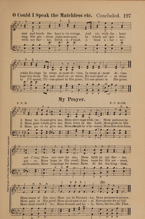 Conquest Hymns: New and Old for all Services page 197