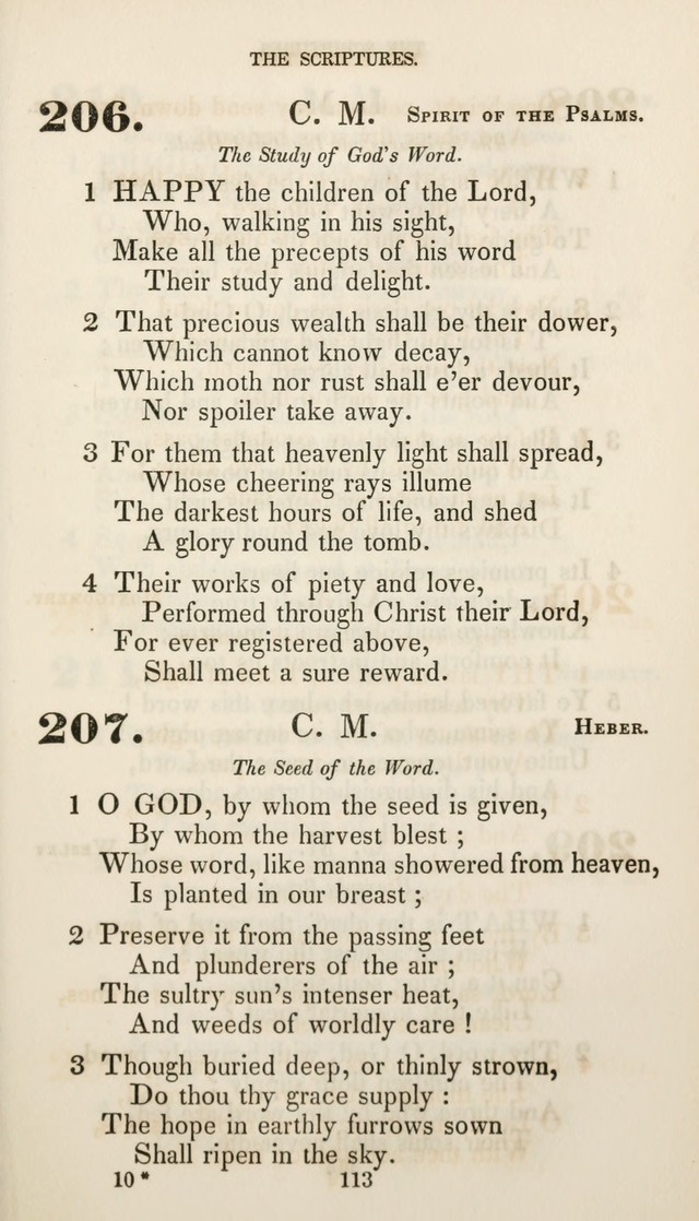 Christian Hymns for Public and Private Worship: a collection compiled  by a committee of the Cheshire Pastoral Association (11th ed.) page 113