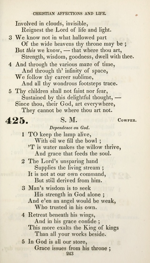 Christian Hymns for Public and Private Worship: a collection compiled  by a committee of the Cheshire Pastoral Association (11th ed.) page 243