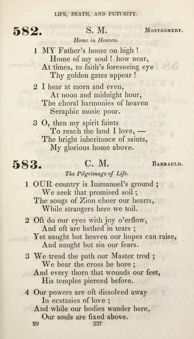 Christian Hymns for Public and Private Worship: a collection compiled  by a committee of the Cheshire Pastoral Association (11th ed.) page 337