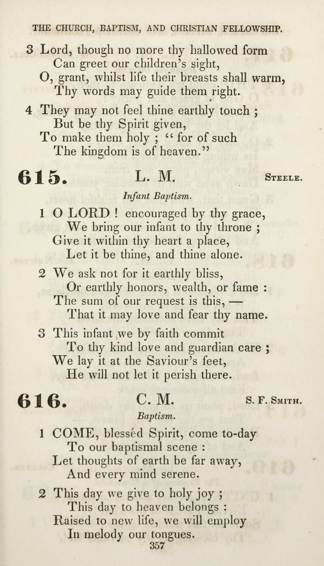 Christian Hymns for Public and Private Worship: a collection compiled  by a committee of the Cheshire Pastoral Association (11th ed.) page 357