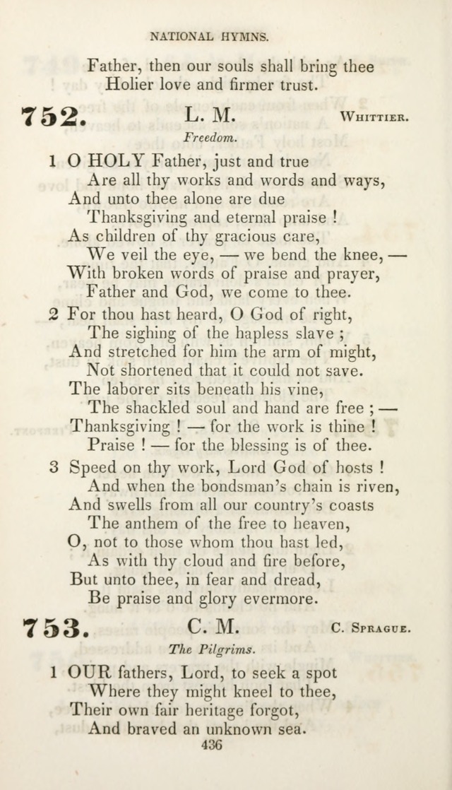 Christian Hymns for Public and Private Worship: a collection compiled  by a committee of the Cheshire Pastoral Association (11th ed.) page 436