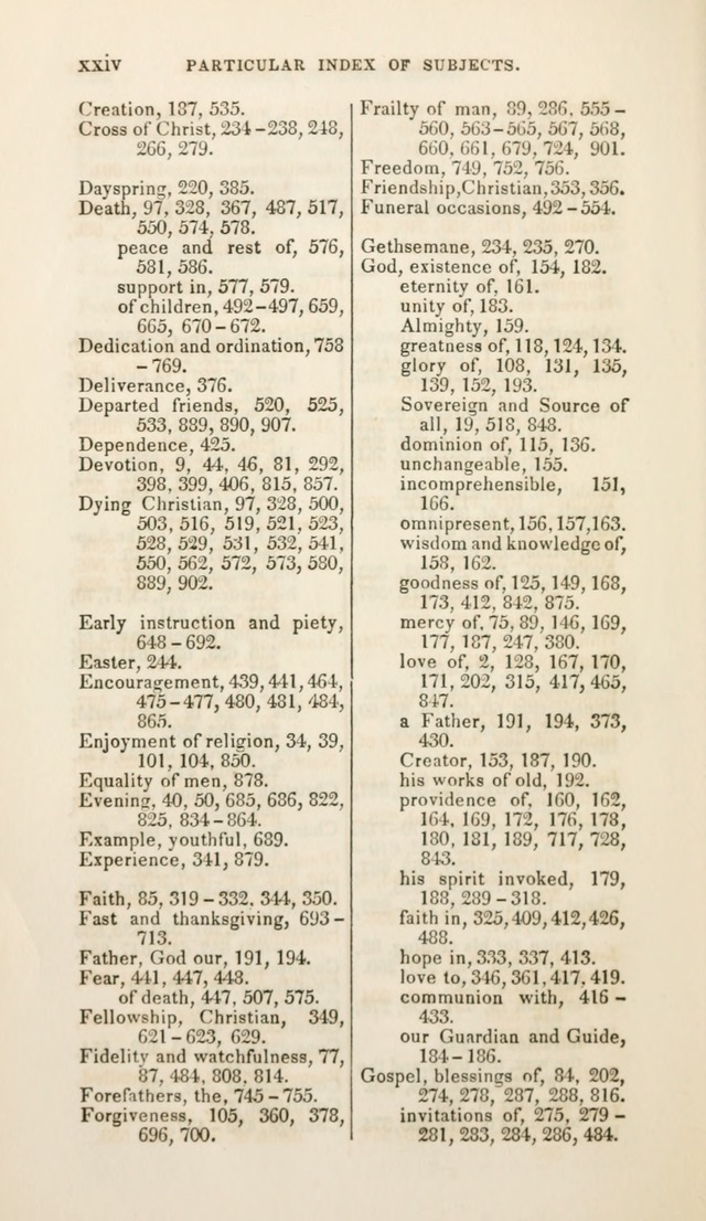 Christian Hymns for Public and Private Worship: a collection compiled  by a committee of the Cheshire Pastoral Association (11th ed.) page xxxii